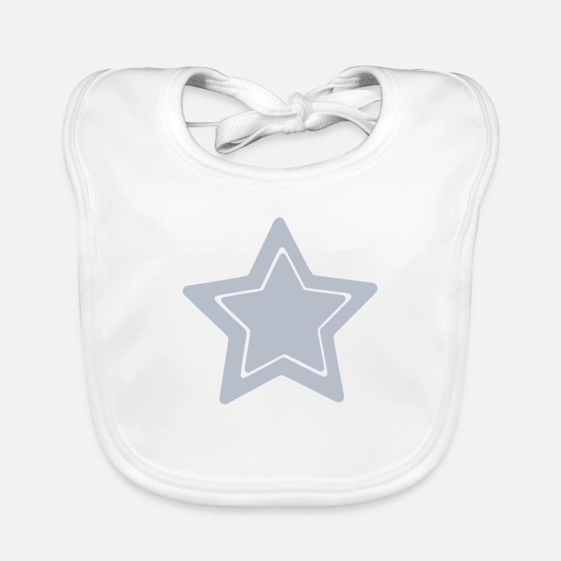 Étoile bleue Bavoir bio Bébé