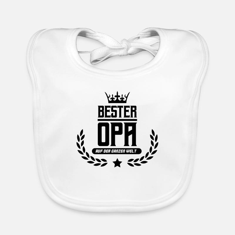 bester opa der welt Baby Bio-Lätzchen