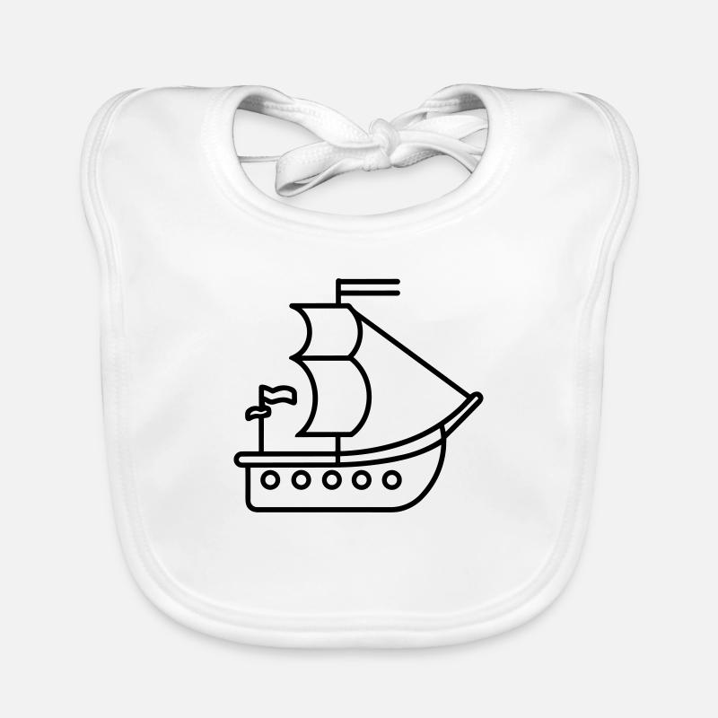 Bateau pirate Bavoir bio Bébé