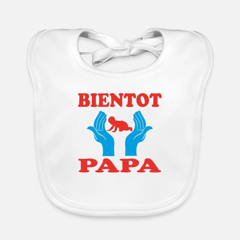BIENTOT PAPA Bavoir bio Bébé