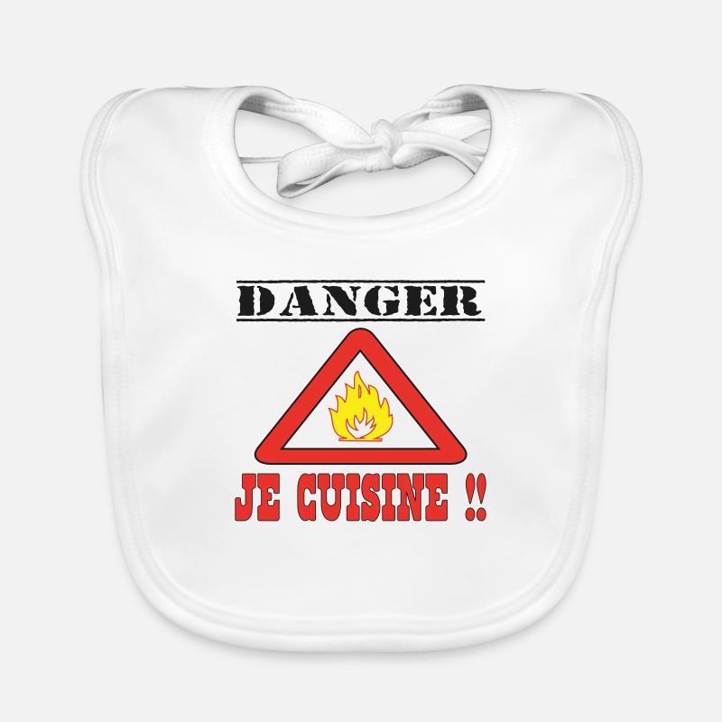 Danger je cuisine !!! Bavoir bio Bébé