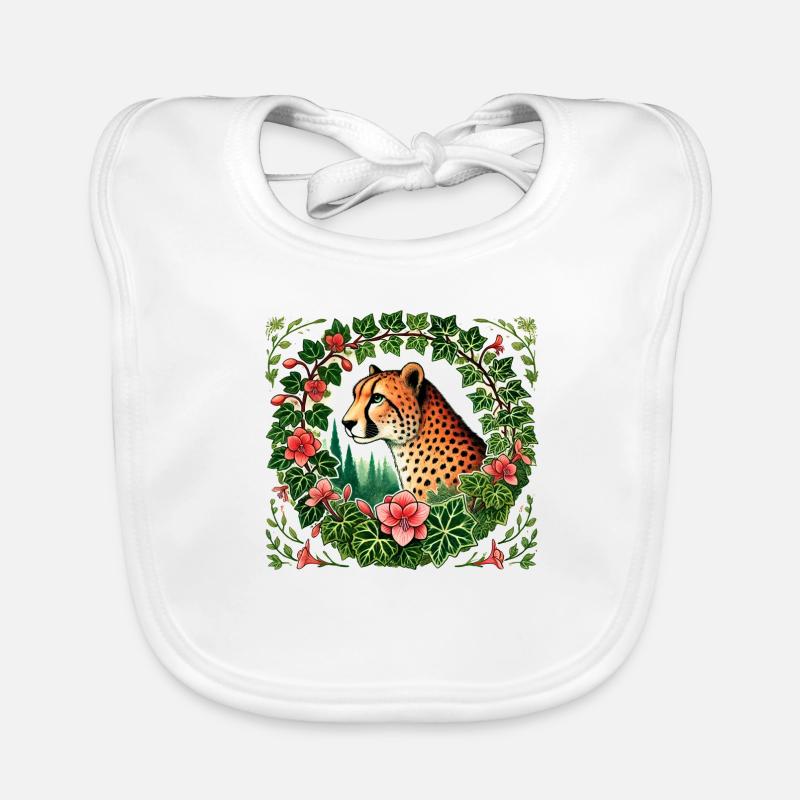 Cheetah Organic Baby Bibs