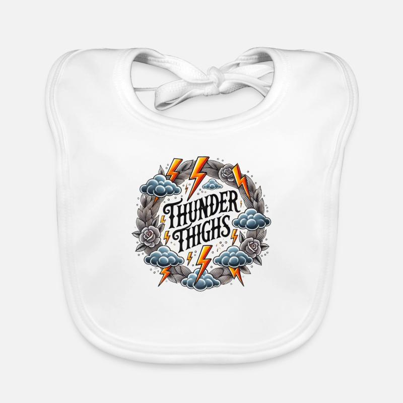 Thunder Thighs Organic Baby Bibs