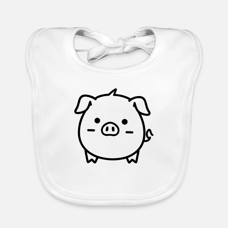 Schwein Baby Bio-Lätzchen