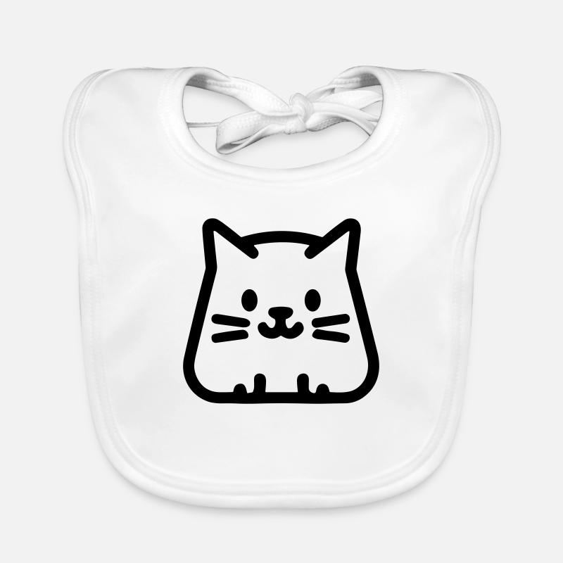 chaton Bavoir bio Bébé
