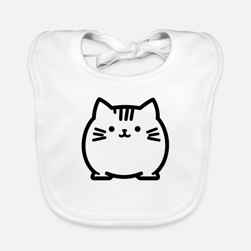 chat Bavoir bio Bébé