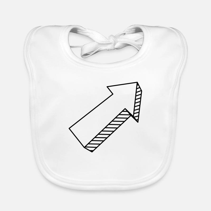 Flèche en 3D Bavoir bio Bébé