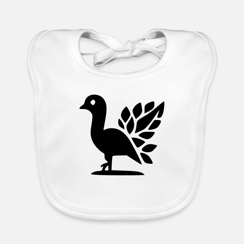 Pfau Baby Bio-Lätzchen