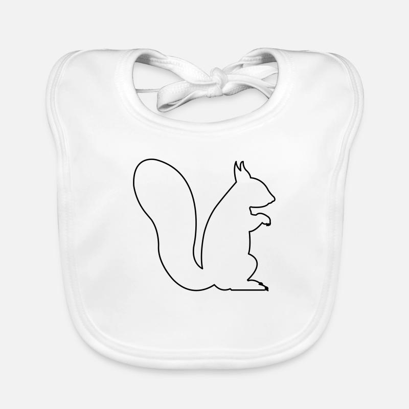 squirrel Organic Baby Bibs