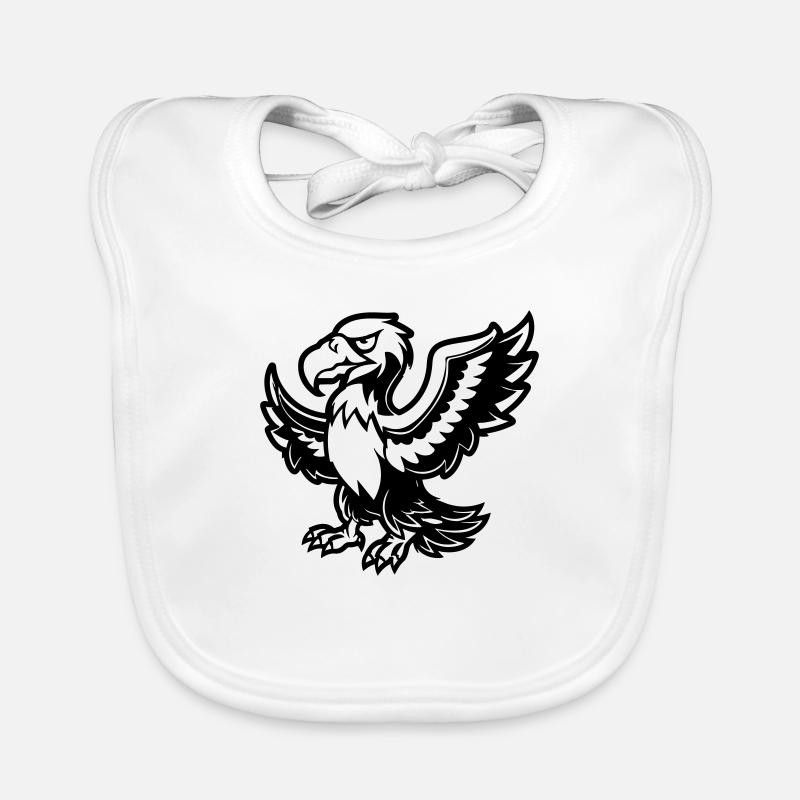 Aigle Bande Dessinée Animal Bavoir bio Bébé