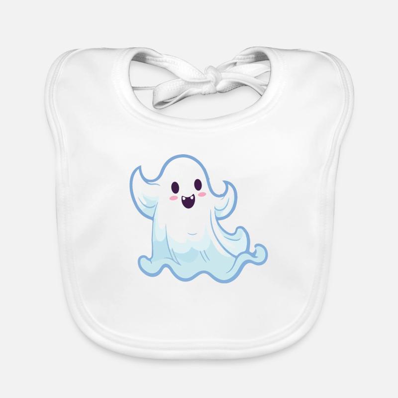 Ghost Ghost Cartoon Organic Baby Bibs