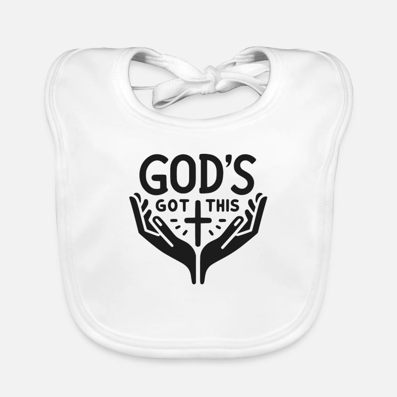 Gott hat das Baby Bio-Lätzchen