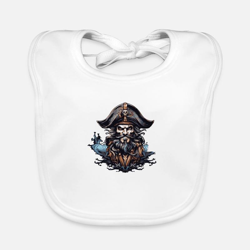 Pirate Capitaine Capitaine Bavoir bio Bébé