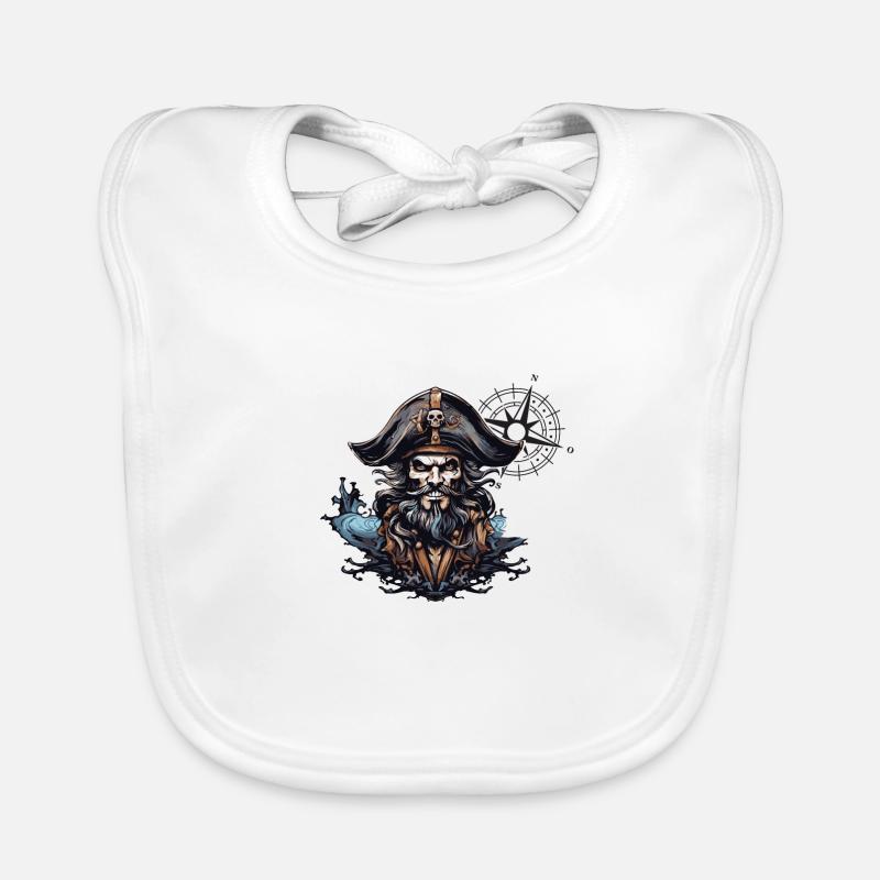Pirate Capitaine Capitaine Bavoir bio Bébé