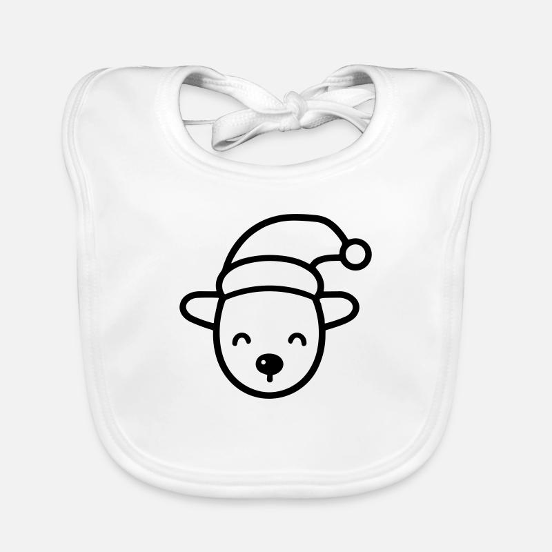 Christmas Reindeer Organic Baby Bibs
