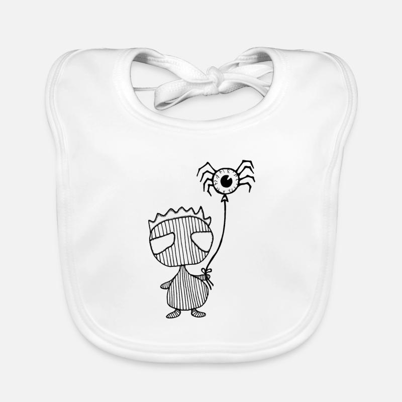 Emo Boy with Spider Gothic Figure by nikki-luka Organic Baby Bibs