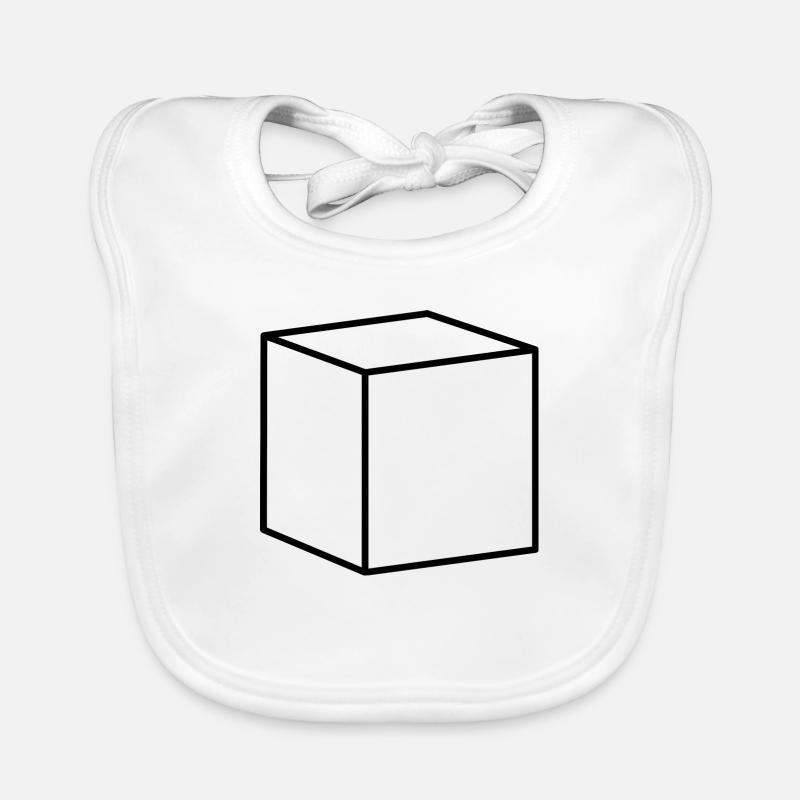 Cube noir Bavoir bio Bébé