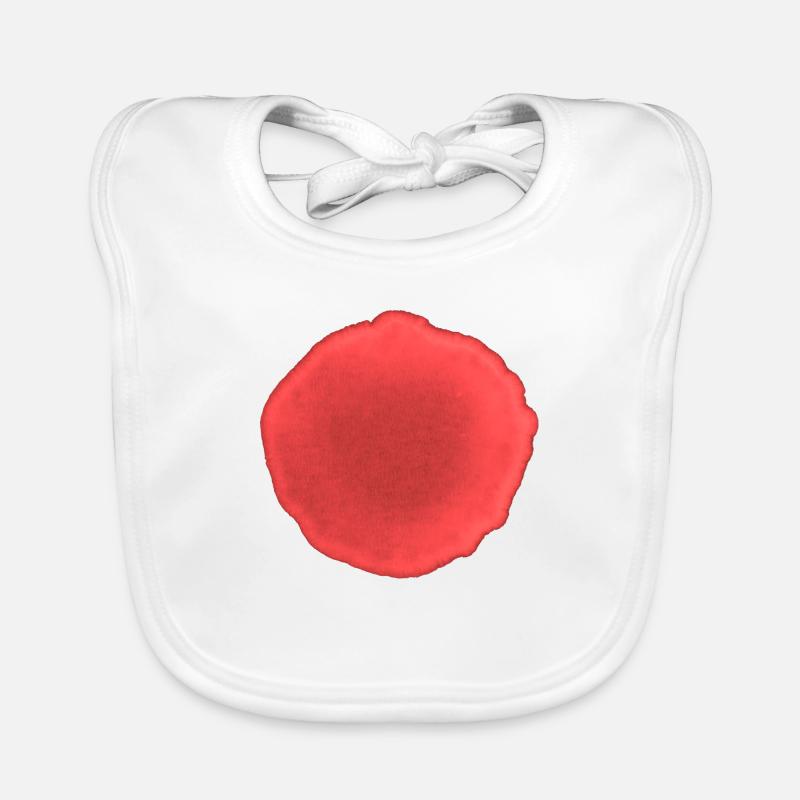 Point Rouge Bavoir bio Bébé