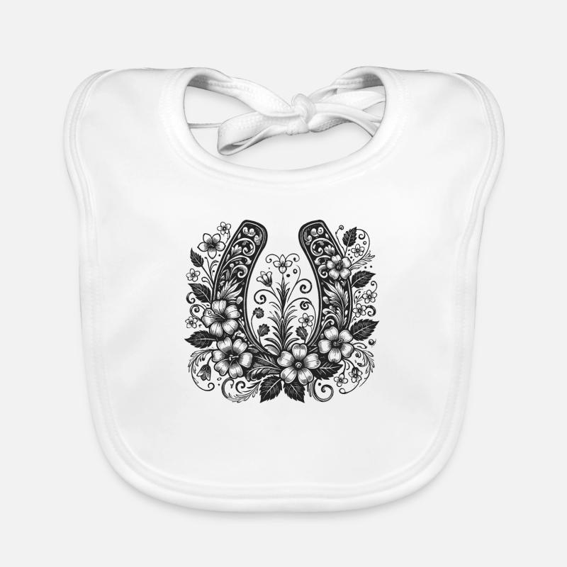 Fer à cheval Bavoir bio Bébé