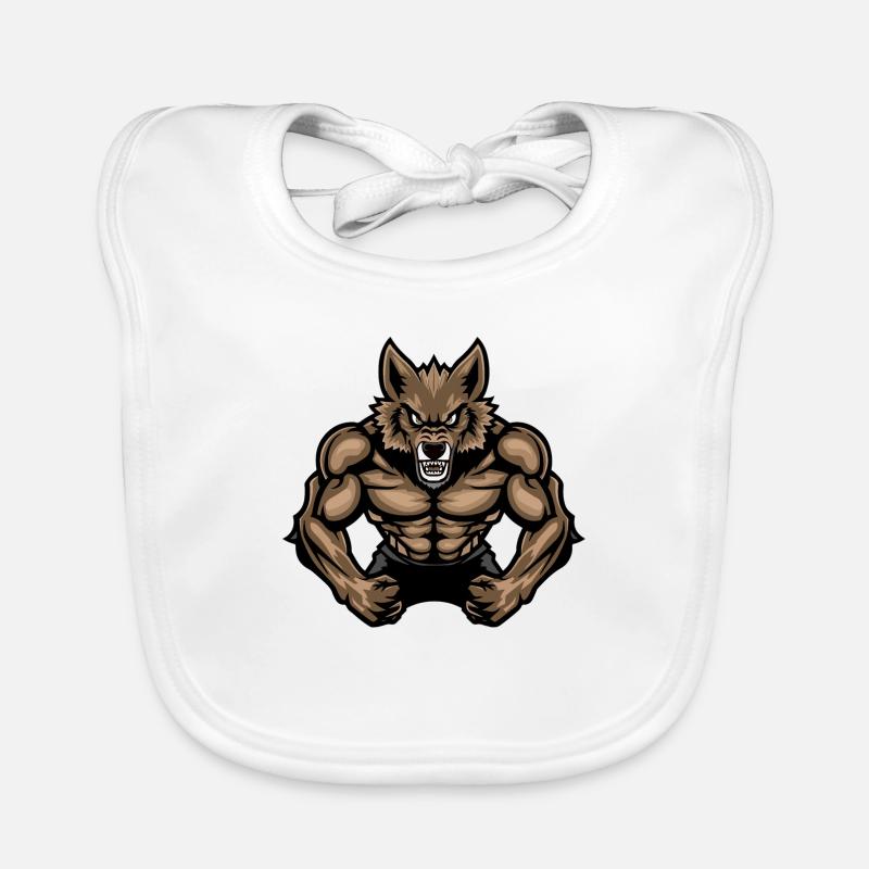 Wolf Werwolf Baby Bio-Lätzchen