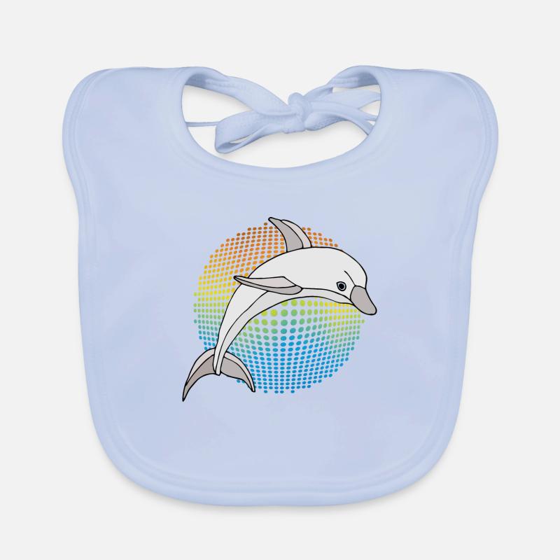 Dauphin Bavoir bio Bébé