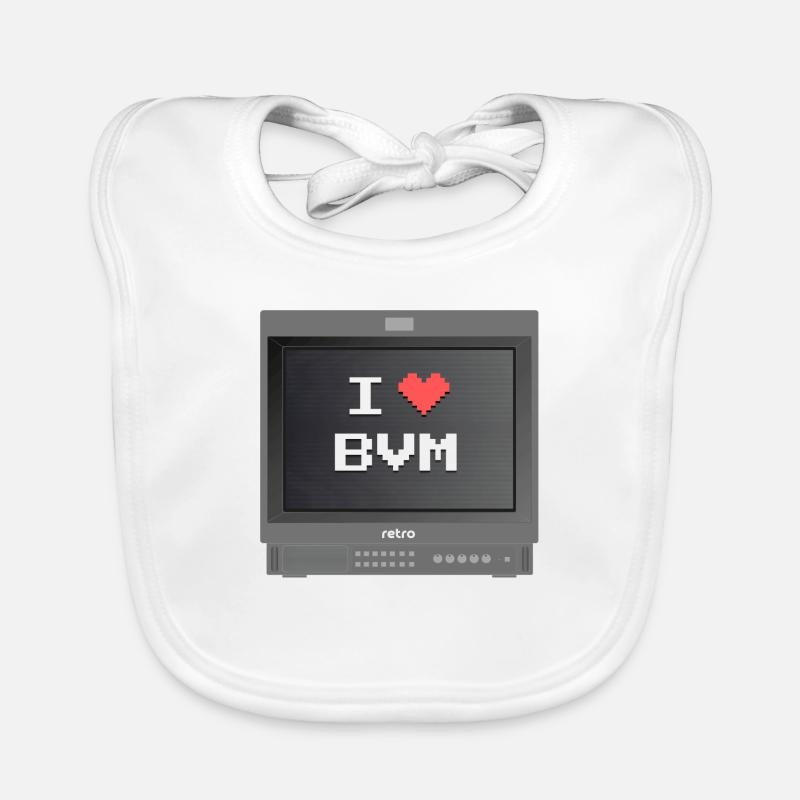 PVM Lover - J'aime mon BVM Bavoir bio Bébé