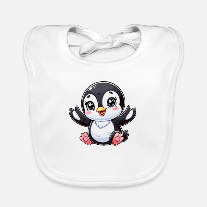 Bébé pingouin Bavoir bio Bébé