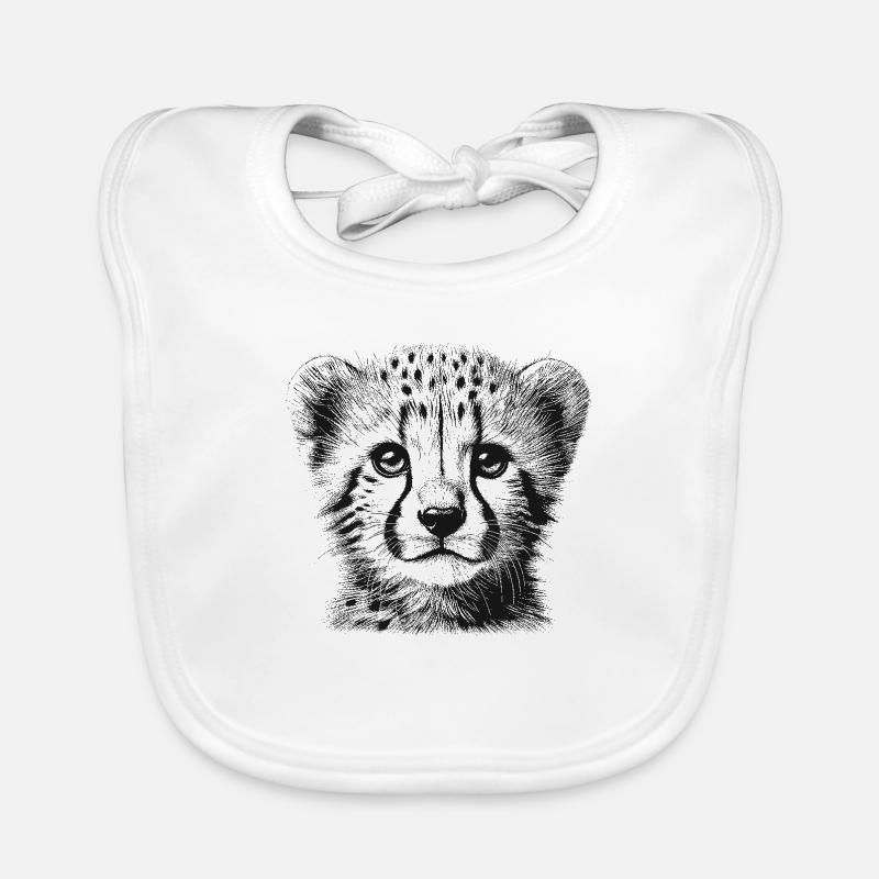 Gepard - Baby Bio-Lätzchen - Weiß