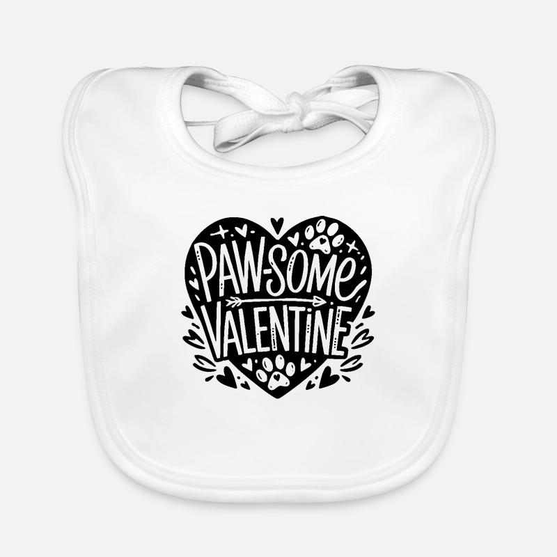 Patte Saint-Valentin Bavoir bio Bébé