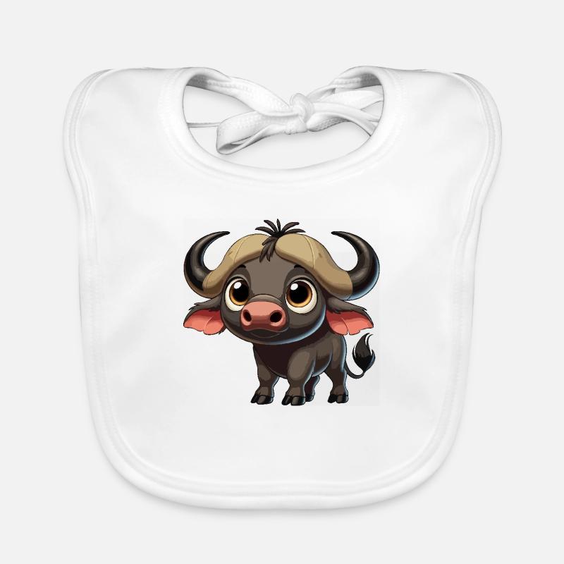 Cape buffalo child Organic Baby Bibs