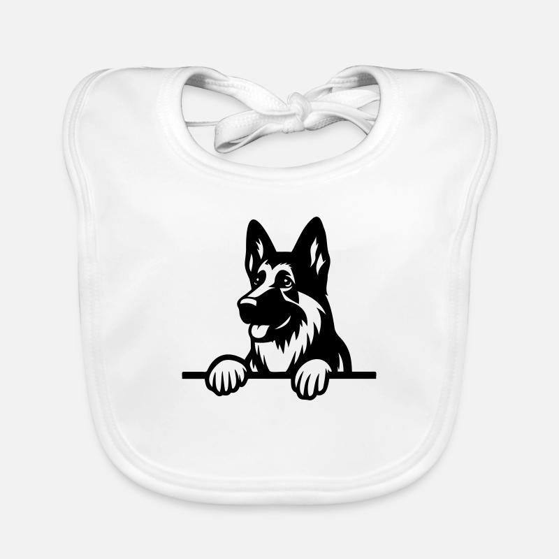 German Shepherd Organic Baby Bibs