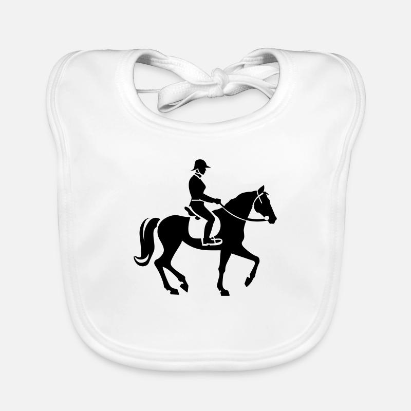 cavalière cheval cavalier Bavoir bio Bébé