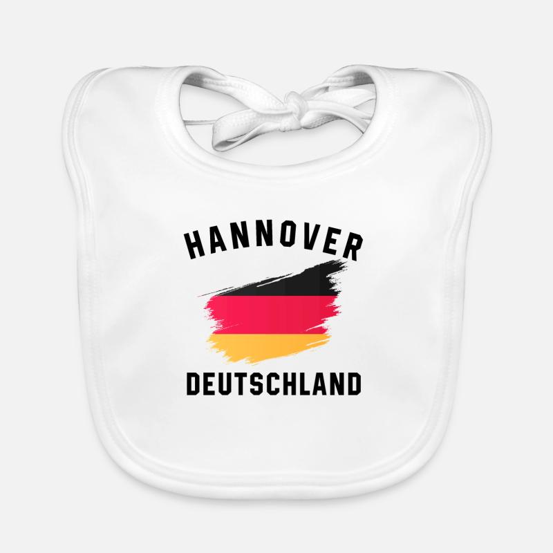 Drapeau de l’Allemagne - Conception créative de coups de pinceau Bavoir bio Bébé