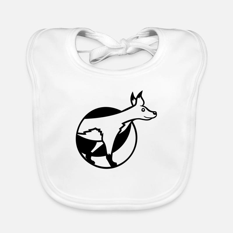Fox Hole Front Part Front Burrow Go Out Organic Baby Bibs
