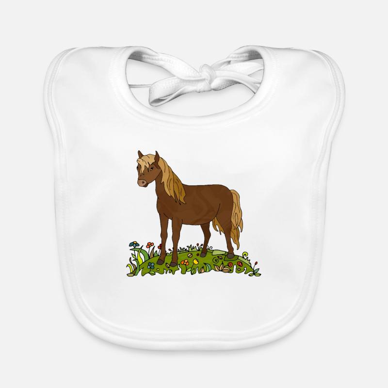 Cheval Bavoir bio Bébé