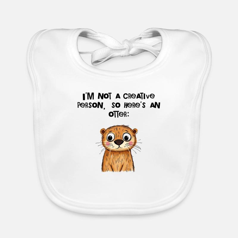 I'm Not Creative – Here, an Otter Organic Baby Bibs