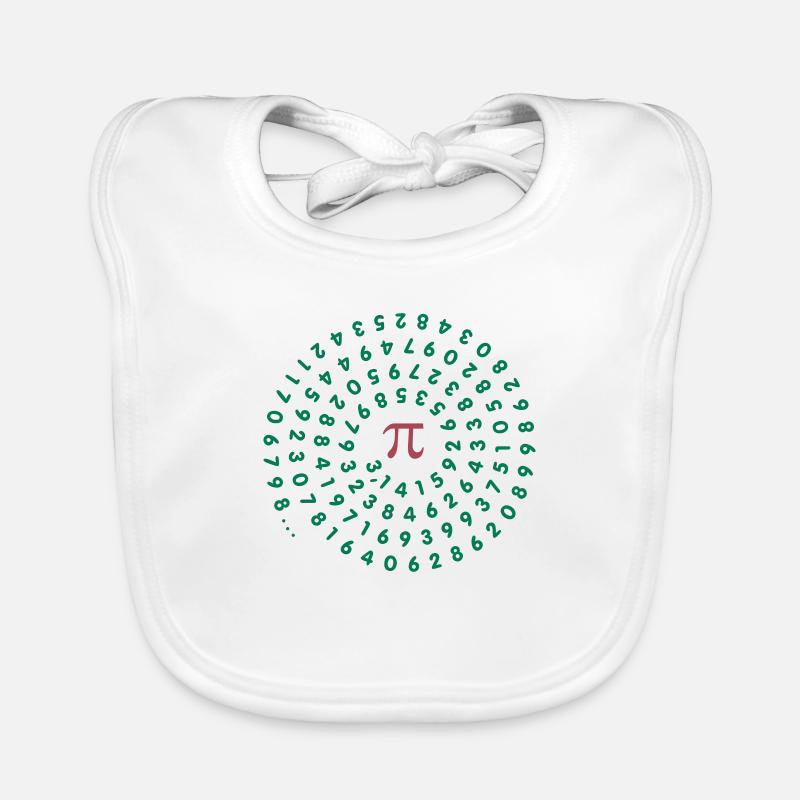 Constante pi / Circle constant pi (2c) Bavoir bio Bébé