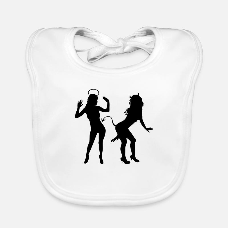 Angel vs Devil Organic Baby Bibs
