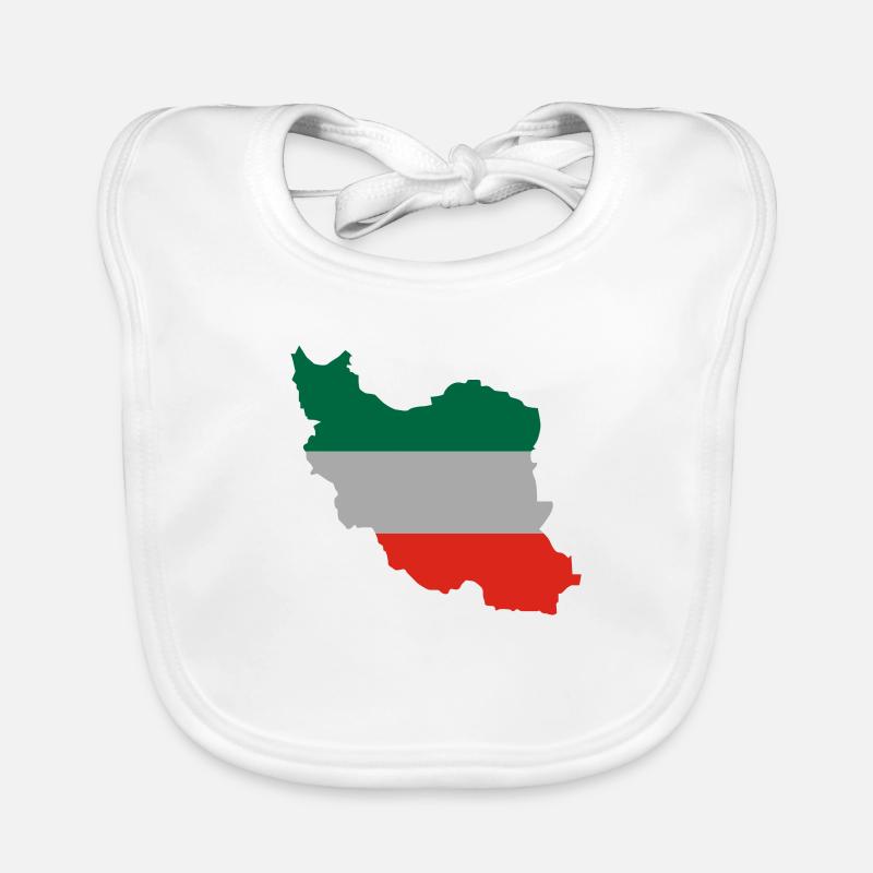 iran_flagg Organic Baby Bibs