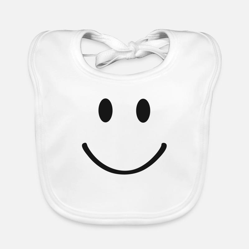smile - Baby Bio-Lätzchen - Weiß