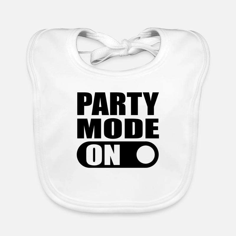 party mode on Organic Baby Bibs