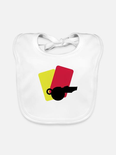 l'arbitre equipment / referee stuff (2c) - Bavoir bio Bébé - blanc - Devant