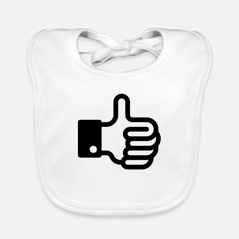 Pouces vers le haut / pouce vers le haut Bavoir bio Bébé