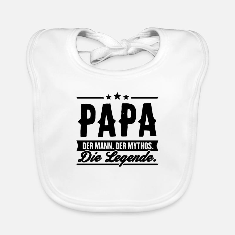 Mann Mythos Legende Papa Baby Bio-Lätzchen