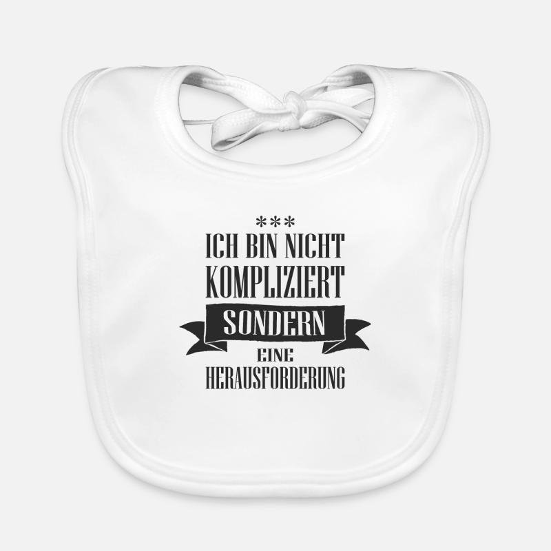 Ich bin nicht kompliziert Baby Bio-Lätzchen