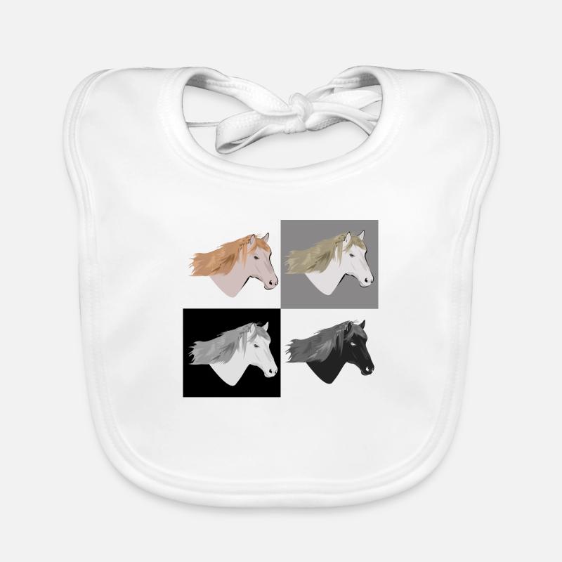 horse Organic Baby Bibs