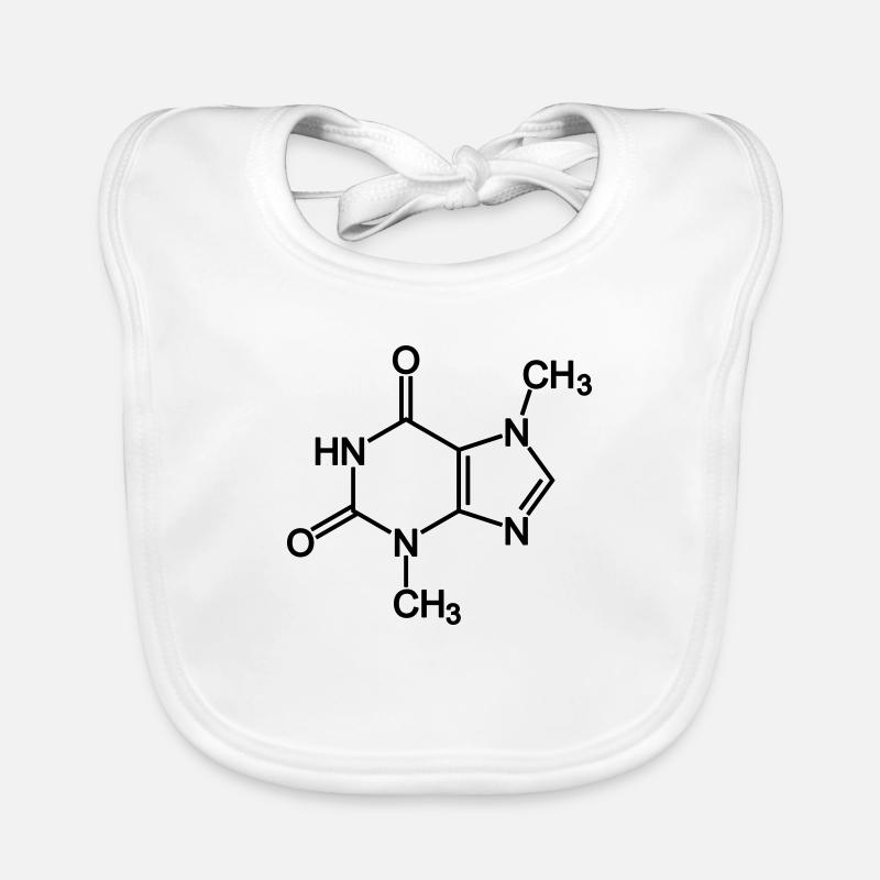 Theobromine Molecule (Chocolate) Organic Baby Bibs