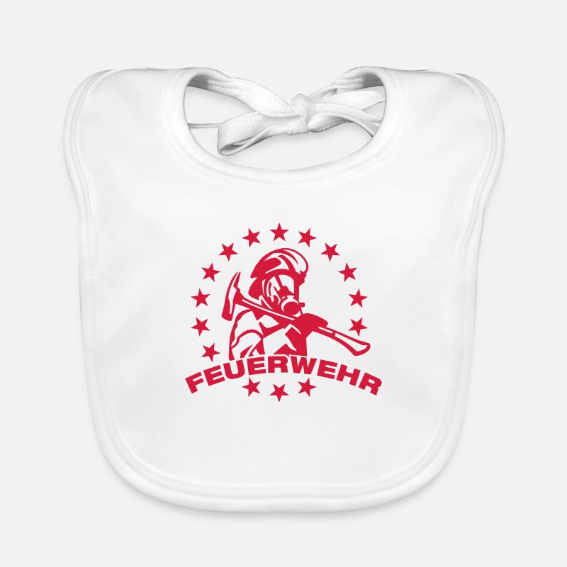 FIREFIGHTER Organic Baby Bibs