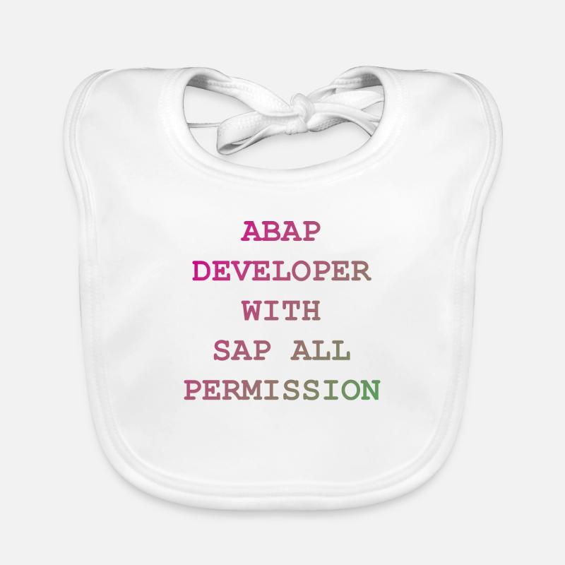 ABAP SAP Developer! Geschenkidee Baby Bio-Lätzchen