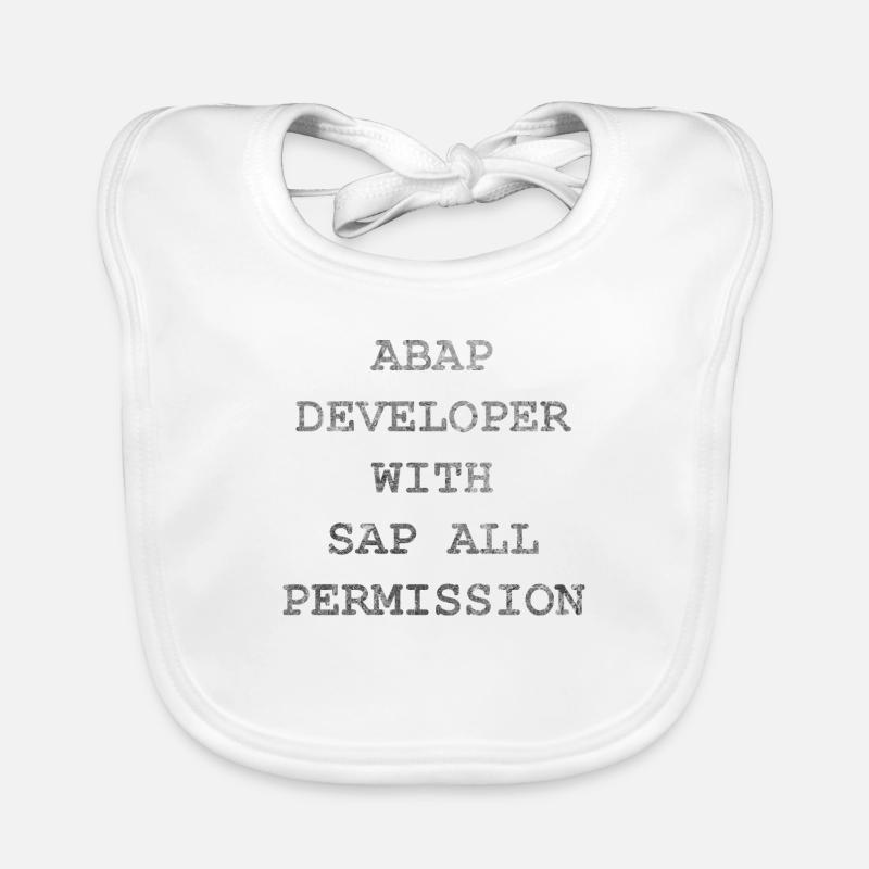 ABAP SAP Developer! Geschenkidee Baby Bio-Lätzchen